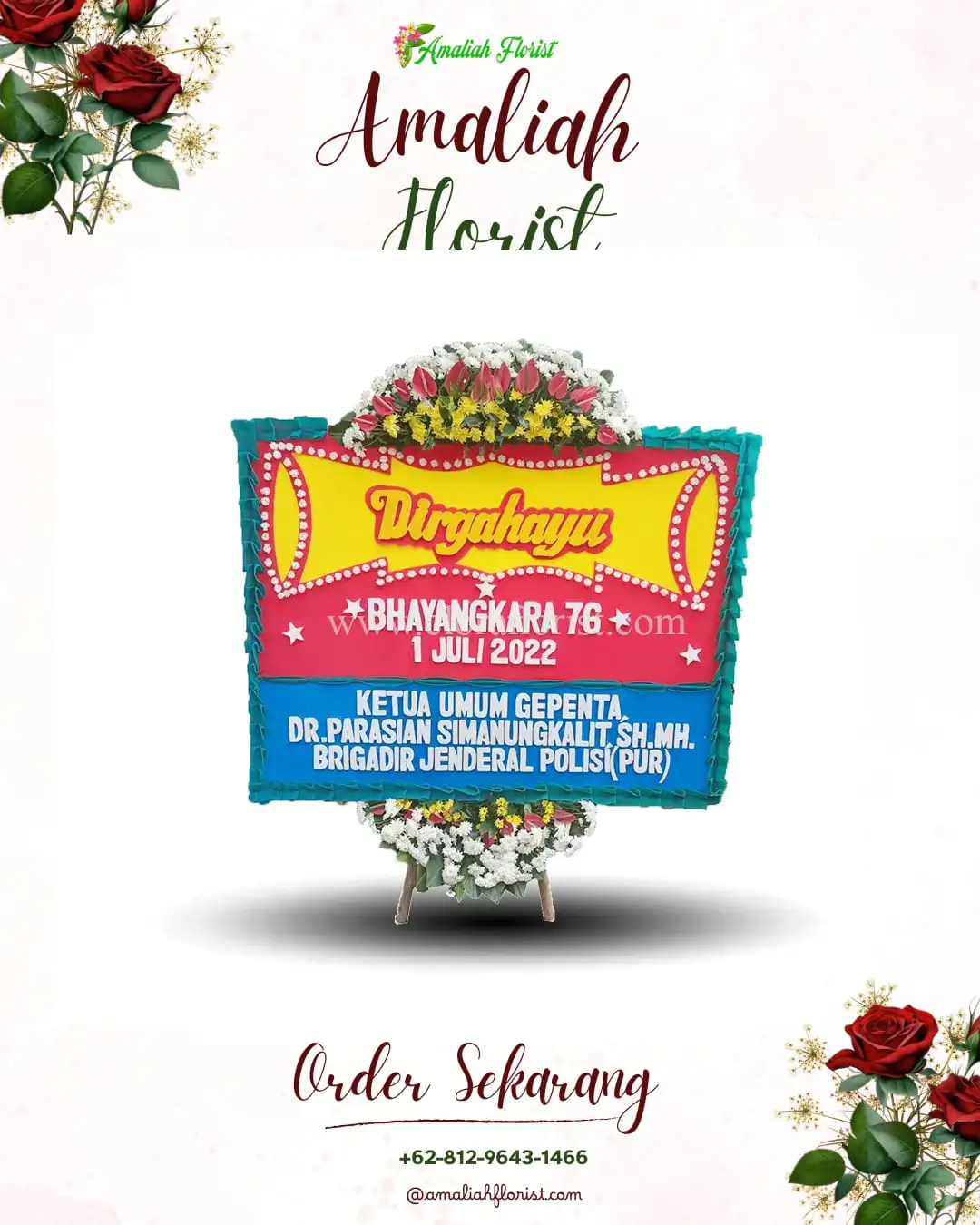 Papan Bunga HUT Ulang Tahun Bangkunat